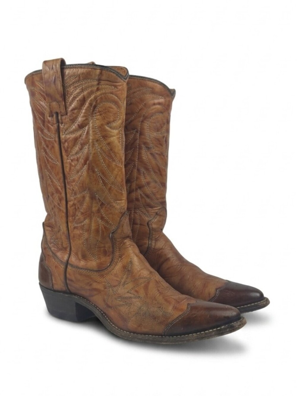 Vintage Texas Imperial Brown Leather Women's Western Boots Size 8